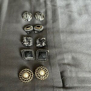 Set of five clip-ons